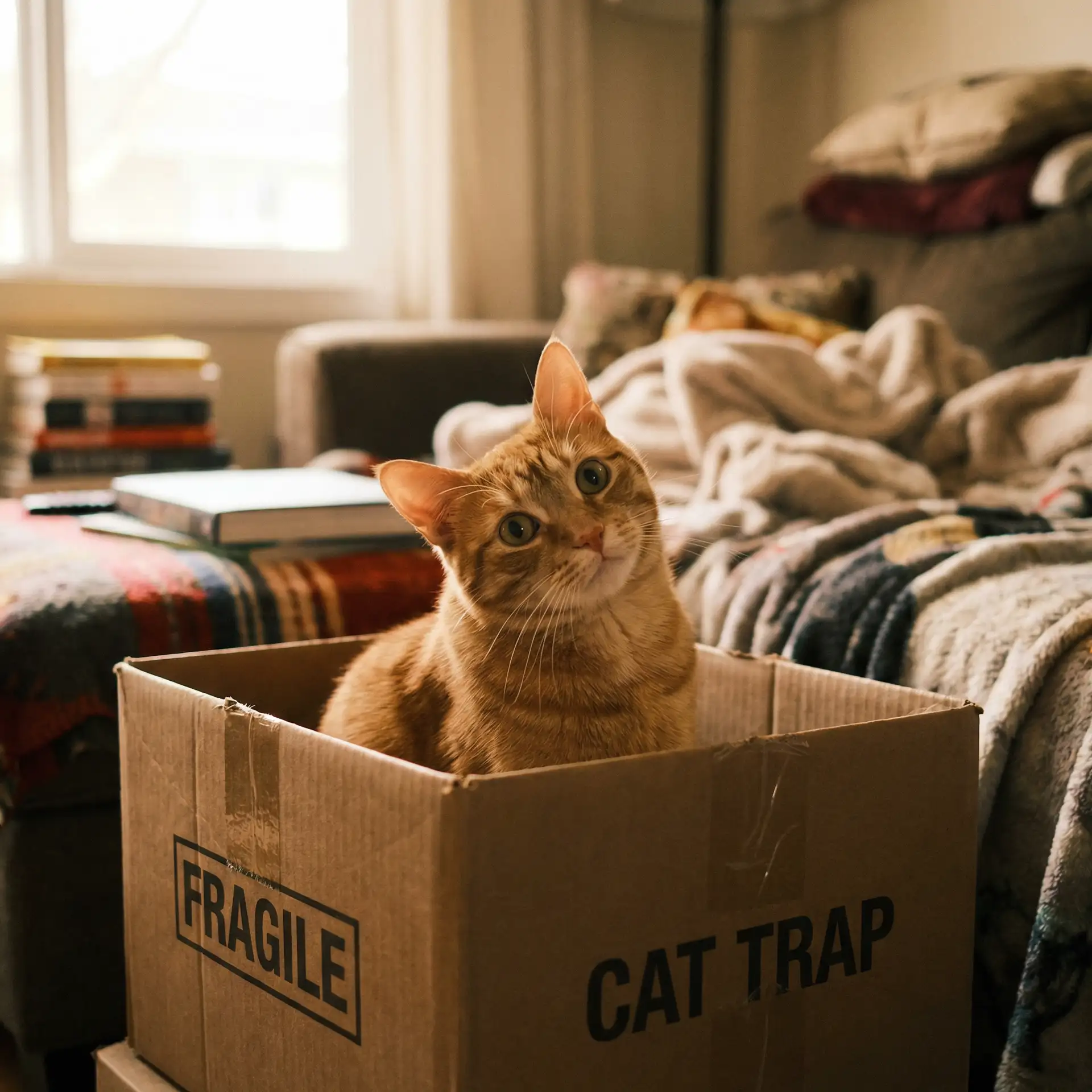橘猫躲在纸箱里 - 妈妈的朋友6线在完整有限公司中字
